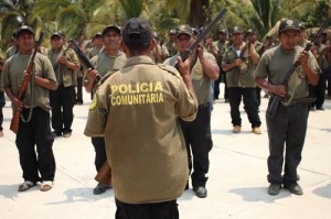 La Policía comunitaria. Foto: La Jornada