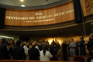 Develado de placa en el H. Congreso de Coahuila. Foto: Sedena