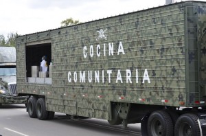 Parte del equipo usado en la aplicación del Plan DN-III-E. Foto: Angel Silva