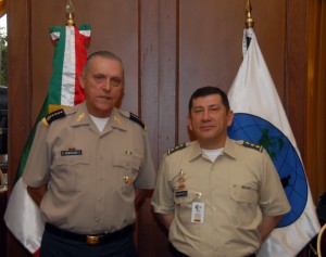 Salvador Cienfuegos con Rodríguez Barragán. Foto: Sedena