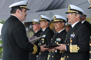 El Secretario de Marina entregó reconocimientos. Foto: Semar
