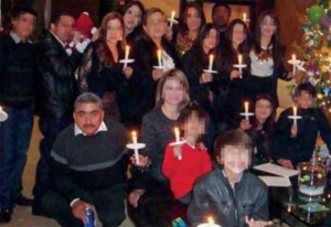 Azul y la familia. Foto: Especial