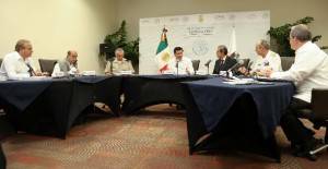 Reunión del gabinete de Seguridad y el gobernador de Guerrero. Foto: Especial