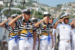 El Buque Escuela Cuauhtémoc visitará 13 países. Foto: Semar